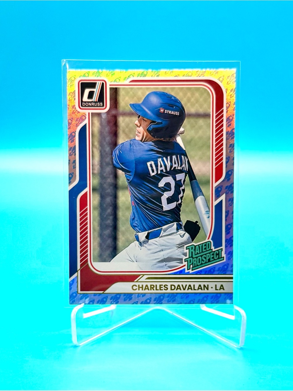 2026🔥Charles Davalan🔥Donruss Rockets Foil Refractor Rated Prospect! 🤩 #113